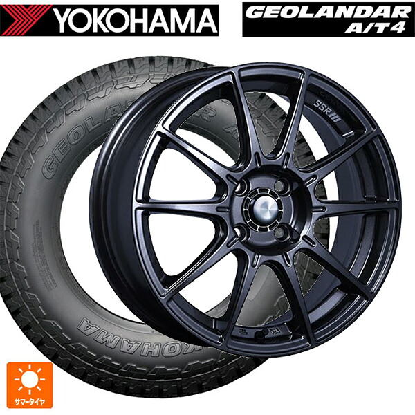 165/65R15 81S ヨコハマ ジオランダー AT4 G018 ブラックレター 正規品 # タナベ SSR GT X01 ST スペック ダークガンメタ 15-5J 国産車用 サマータイヤホイール4本セット｜タイヤホイール専門店コニシタイヤ