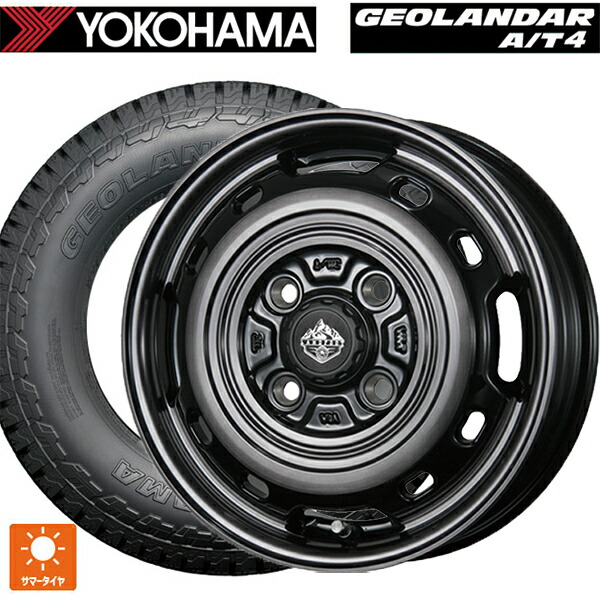 165/65R15 81S ヨコハマ ジオランダー AT4 G018 ブラックレター 正規品 トピー ランドフット XFG SC/P 15-4.5J 国産車用 サマータイヤホイール4本セット