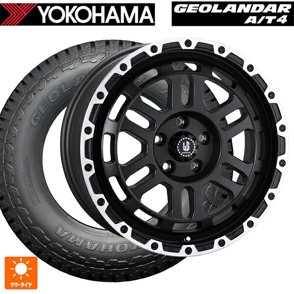 ミツビシ デリカD5(CV1系)用 225/60R17 99H ヨコハマ ジオランダー AT4 G018 ブラックレター 正規品 # 阿部商会 ラ･ストラーダ ディスカバー WBRP 新品サマータイヤホイール 4本セット｜タイヤホイール専門店コニシタイヤ