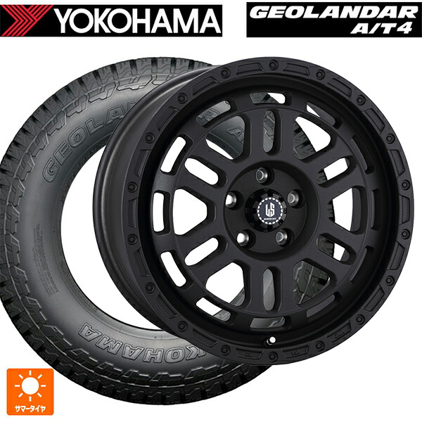 ジープ ラングラー(JL系)用 265/65R18 114H ヨコハマ ジオランダー AT4 G018 ブラックレター 正規品 # 阿部商会 ラ・ストラーダ ディスカバー WB 新品サマータイヤホイール 4本セット|タイヤホイール専門店コニシタイヤ