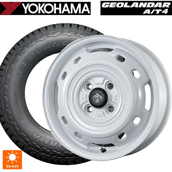 スズキ ハスラー(MR52/92S)用 165/65R15 81S ヨコハマ ジオランダー AT4 G018 ブラックレター 正規品 # トピー ランドフット XFG WH 新品サマータイヤホイール 4本セット｜タイヤホイール専門店コニシタイヤ