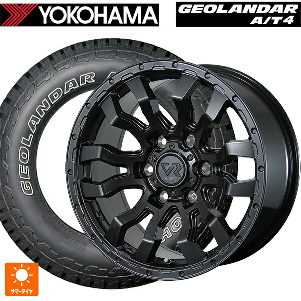 トヨタ ランドクルーザー300(300系)用 275/70R18 125/122S ヨコハマ ジオランダー AT4 G018 アウトラインホワイトレター 正規品 # トピー ヴァブロ RR-01 GM 新品サマータイヤホイール 4本セット|タイヤホイール専門店コニシタイヤ