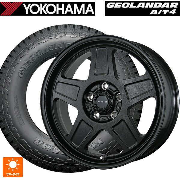 215/60R16 95H ヨコハマ ジオランダー AT4 G018 ブラックレター 正規品 トピー ランドフット GWD # R/B 16-7J 国産車用 サマータイヤホイール4本セット
