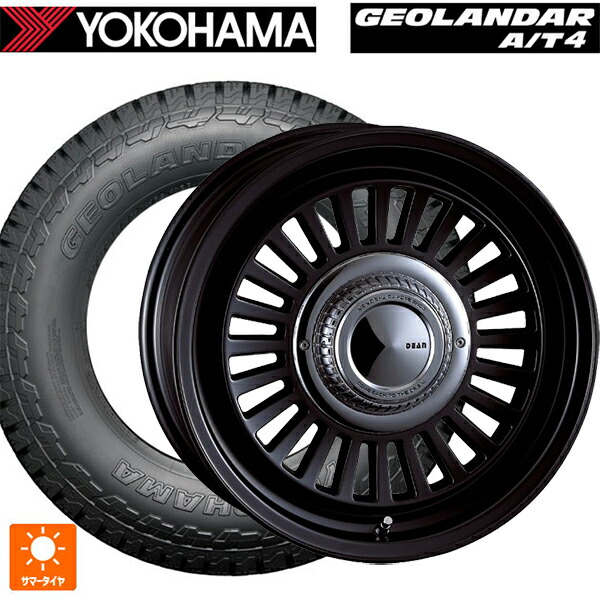 225/75R16 115/112S ヨコハマ ジオランダー AT4 G018 ブラックレター 正規品 クリムソン ディーン カリフォルニア マットブラック 16-5.5J 国産車用 サマータイヤホイール4本セット