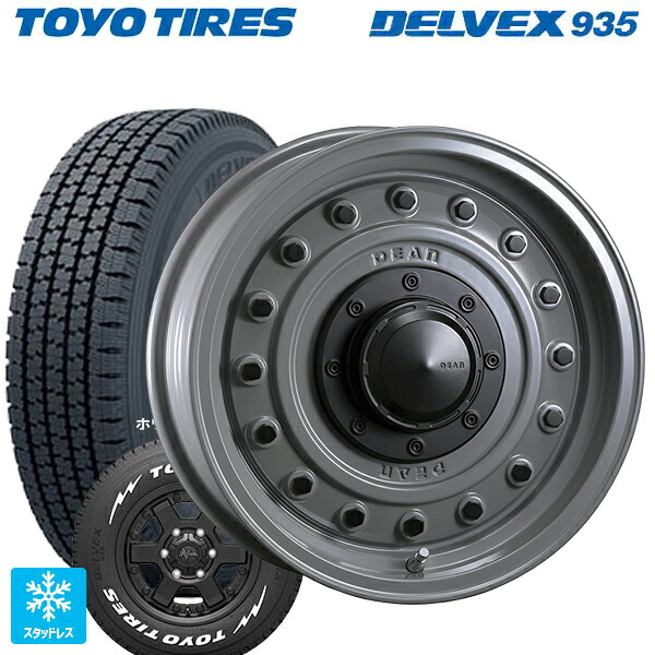 スズキ ジムニーノマド(JC74W)用 195/80R15 107/105N トーヨー デルベックス 935 ホワイトレター クリムソン ディーン コロラド スティールグレー 新品スタッドレスタイヤホイール 4本セット｜タイヤホイール専門店コニシタイヤ