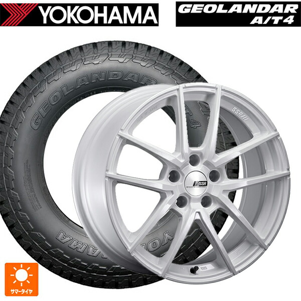 マツダ CX-80(KL5/KL3系)用 235/60R18 107H XL ヨコハマ ジオランダー AT4 G018 ブラックレター 正規品 タナベ ライナー タイプ10 モノブロック ホワイト 新品サマータイヤホイール 4本セット|タイヤホイール専門店コニシタイヤ