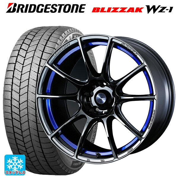 トヨタ ハリアー(80系)用 225/60R18 100Q ブリヂストン ブリザック WZ1 正規品 # ウェッズ ウェッズスポーツ SA25R BLC2 新品スタッドレスタイヤホイール 4本セット|タイヤホイール専門店コニシタイヤ
