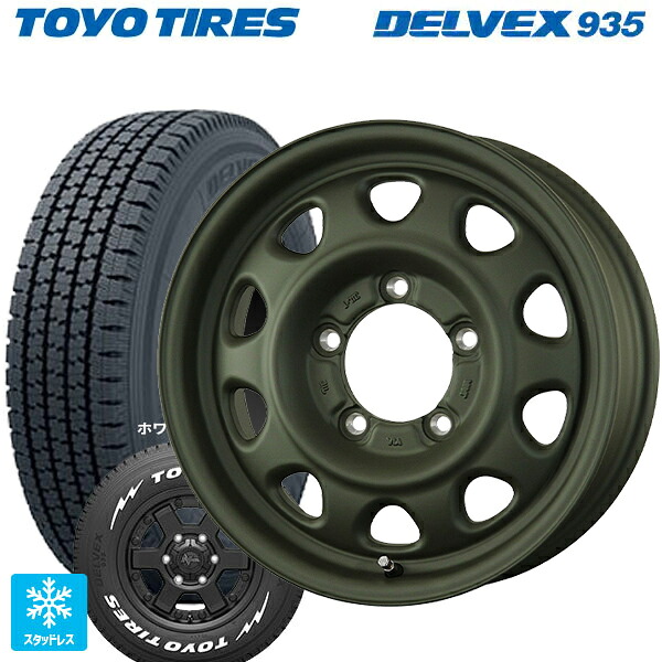 スズキ ジムニーシエラ(74系)用 195/80R15 107/105N トーヨー デルベックス 935 ホワイトレター トピー ランドフット SWZ OD 新品スタッドレスタイヤホイール 4本セット｜タイヤホイール専門店コニシタイヤ 96,756円