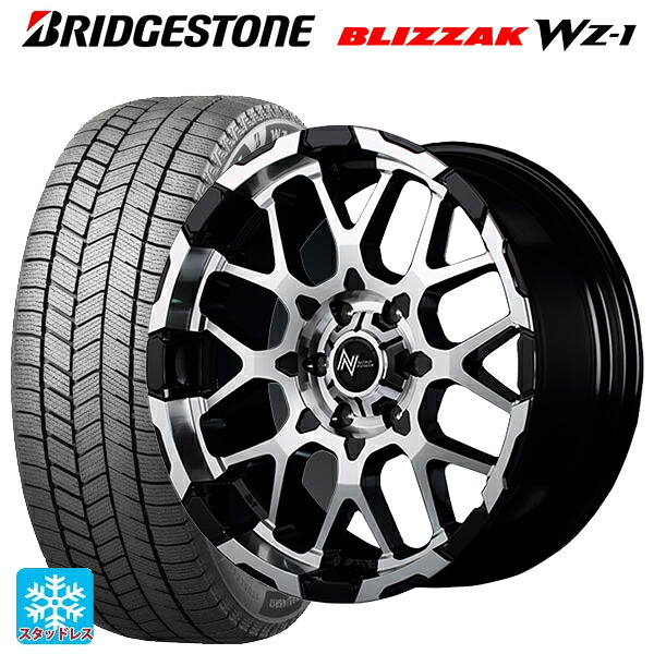 2025年製 215/65R16 98Q ブリヂストン ブリザック WZ1 正規品 エムアイディー ナイトロパワー M28バレット ブラック/ミラーカット 16-7J 国産車用 スタッドレスタイヤホイール4本セット