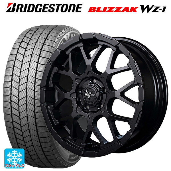 トヨタ bZ4X(11/15系)用 2025年製 235/60R18 107Q XL ブリヂストン ブリザック WZ1 正規品 エムアイディー ナイトロパワー M28バレットエス セミグロスブラック 新品スタッドレスタイヤホイール 4本セット