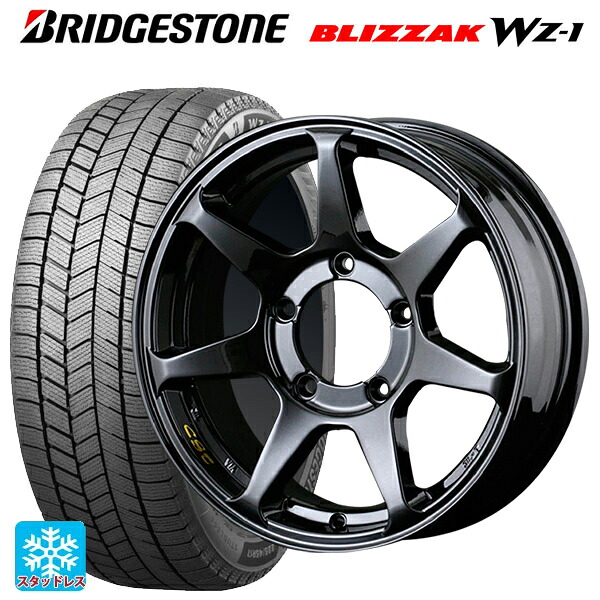 スズキ ジムニーシエラ(74系)用 215/70R16 100Q ブリヂストン ブリザック WZ1 正規品 # ドゥオール CST ゼロワンハイパー +J 鋳出しロゴ GBK 新品スタッドレスタイヤホイール 5本セット｜タイヤホイール専門店コニシタイヤ
