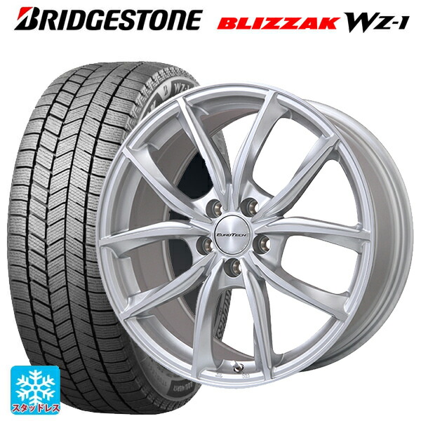 シトロエン ベルランゴ()用 2025年製 205/55R17 95Q XL ブリヂストン ブリザック WZ1 正規品 ユーロテック VPライン シルバーポリッシュ 新品スタッドレスタイヤホイール 4本セット