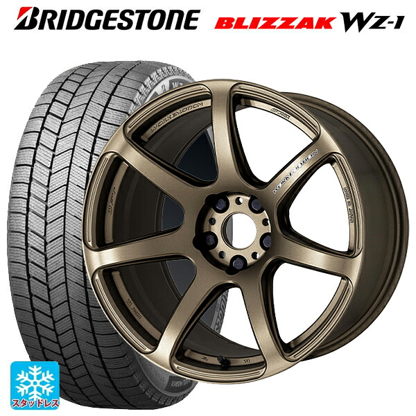 トヨタ bZ4X(11/15系)用 2025年製 235/60R18 107Q XL ブリヂストン ブリザック WZ1 正規品 ワーク エモーション T7R AHG 新品スタッドレスタイヤホイール 4本セット