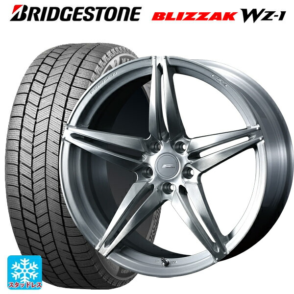 マツダ CX-80(KL5/KL3系)用 2025年製 235/60R18 107Q XL ブリヂストン ブリザック WZ1 正規品 ウェッズ エフゼロ FZ-3 BRUSHED 新品スタッドレスタイヤホイール 4本セット