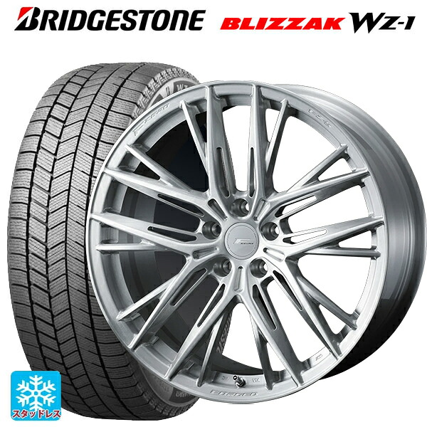 マツダ CX-80(KL5/KL3系)用 2025年製 235/60R18 107Q XL ブリヂストン ブリザック WZ1 正規品 ウェッズ エフゼロ FZ-5 BRUSHED 新品スタッドレスタイヤホイール 4本セット