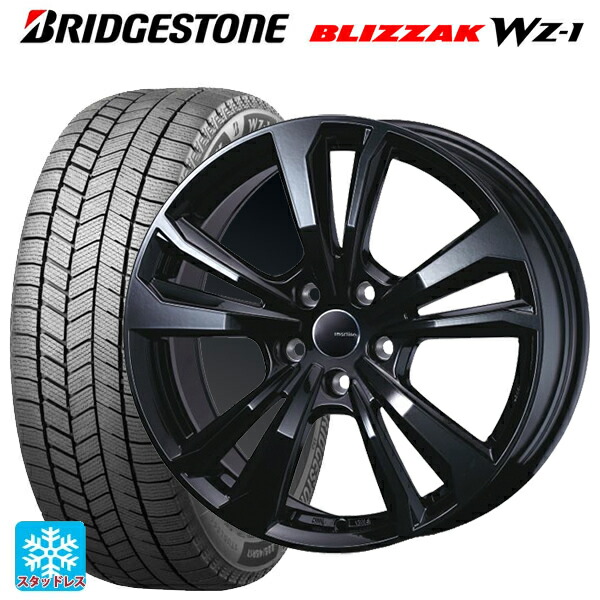 ジープ レネゲード(BU/BV系)用 2025年製 215/60R17 96Q ブリヂストン ブリザック WZ1 正規品 # ティーエーエス スマートライン 365 ブラック 新品スタッドレスタイヤホイール 4本セット