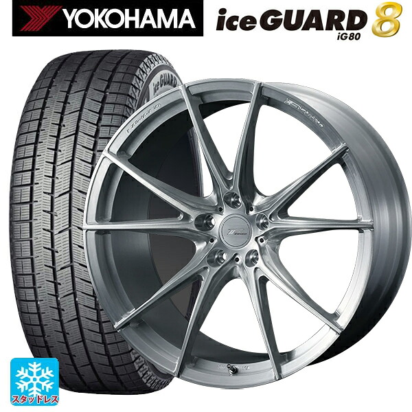 スバル レヴォーグ(VN系)用 245/40R18 97Q XL ヨコハマ アイスガード8(IG80) ウェッズ エフゼロ FZ-2 BRUSHED 新品スタッドレスタイヤホイール 4本セット|タイヤホイール専門店コニシタイヤ
