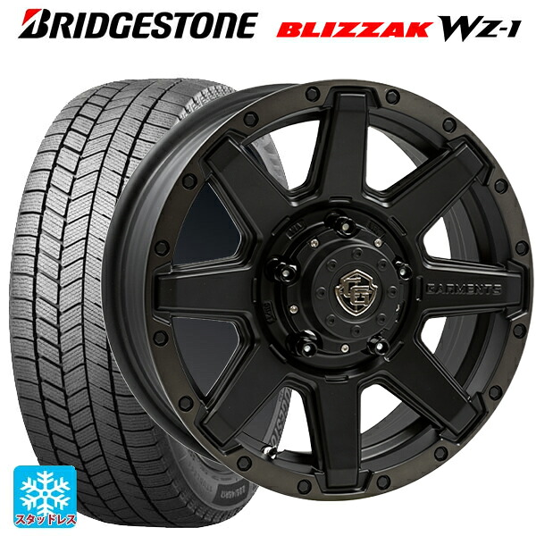 スズキ ジムニーシエラ(74系)用 2025年製 215/70R16 100Q ブリヂストン ブリザック WZ1 正規品 ウェッズ クロスオーバー ガーメンツ スタイルU マットブラッククリア 新品スタッドレスタイヤホイール 4本セット
