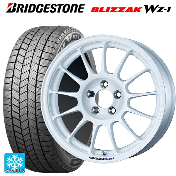 185/55R16 83Q ブリヂストン ブリザック WZ1 正規品 # エンケイ エンケイスポーツ RC-T5 White 16-6.5J 国産車用 スタッドレスタイヤホイール4本セット｜タイヤホイール専門店コニシタイヤ 147,400円