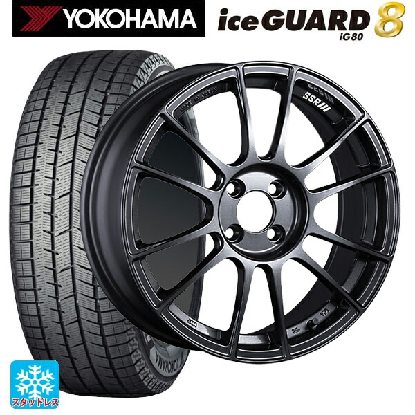 225/60R17 99Q ヨコハマ アイスガード8(IG80) タナベ SSR GT X04 ダークガンメタ 17-7J 国産車用 スタッドレスタイヤホイール4本セット|タイヤホイール専門店コニシタイヤ