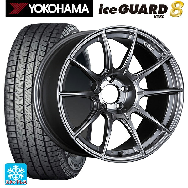 スバル レヴォーグ(VN系)用 245/40R18 97Q XL ヨコハマ アイスガード8(IG80) タナベ SSR GT X01 ダークシルバー 新品スタッドレスタイヤホイール 4本セット|タイヤホイール専門店コニシタイヤ