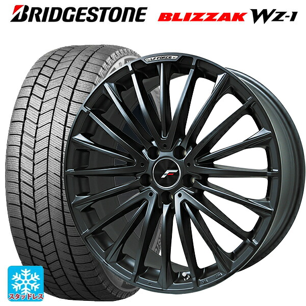 レクサス NX(20系)用 2025年製 235/55R19 101Q ブリヂストン ブリザック WZ1 正規品 # レアマイスター LFフォース マットブラック 新品スタッドレスタイヤホイール 4本セット