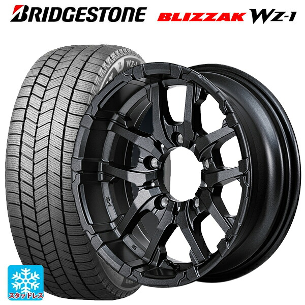 スズキ ジムニーシエラ(74系)用 215/70R16 100Q ブリヂストン ブリザック WZ1 正規品 # エムアイディー ナイトロパワー M26 クロスファング バレルブラック/ドリルド 新品スタッドレスタイヤホイール 5本セット｜タイヤホイール専門店コニシタイヤ