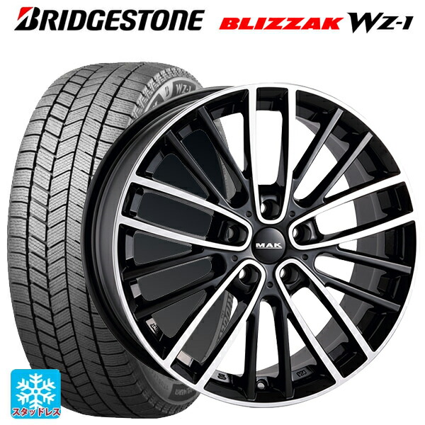 ミニ ミニクーパー(ガソリン車)(F66)用 2025年製 195/55R16 91Q XL ブリヂストン ブリザック WZ1 正規品 阿部商会 マック チェルシー # ブラックミラー 新品スタッドレスタイヤホイール 4本セット