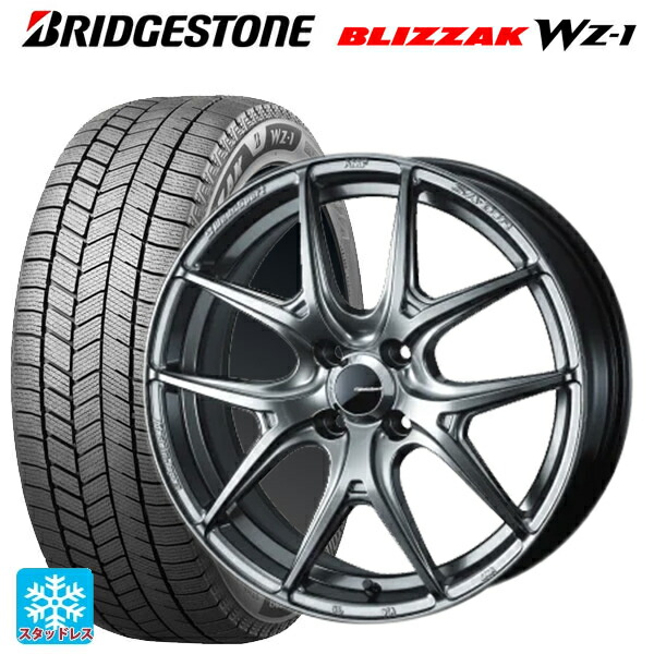 スズキ ハスラー(MR52/92S)用 2025年製 165/60R15 77Q ブリヂストン ブリザック WZ1 正規品 ウェッズ ウェッズスポーツ SA 01R PSB 新品スタッドレスタイヤホイール 4本セット