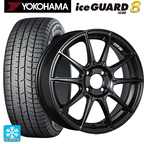 185/60R16 90Q XL ヨコハマ アイスガード8(IG80) タナベ SSR GT X01 フラットブラック 16-6.5J 国産車用 スタッドレスタイヤホイール4本セット|タイヤホイール専門店コニシタイヤ