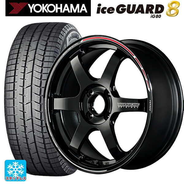 185/55R16 83Q ヨコハマ アイスガード8(IG80) レイズ ボルクレーシング TE37ソニック タイムアタックエディション KR 16-6J 国産車用 スタッドレスタイヤホイール4本セット|タイヤホイール専門店コニシタイヤ