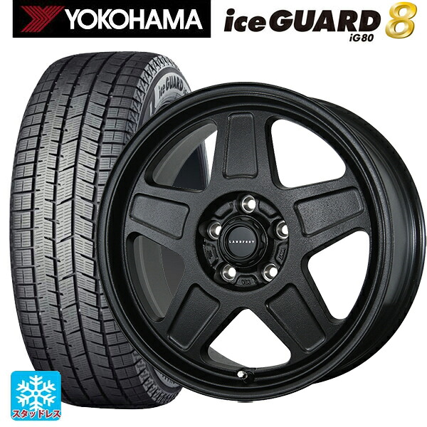 2025年製 215/60R16 95Q ヨコハマ アイスガード8(IG80) トピー ランドフット GWD # R/B 16-7J 国産車用 スタッドレスタイヤホイール4本セット