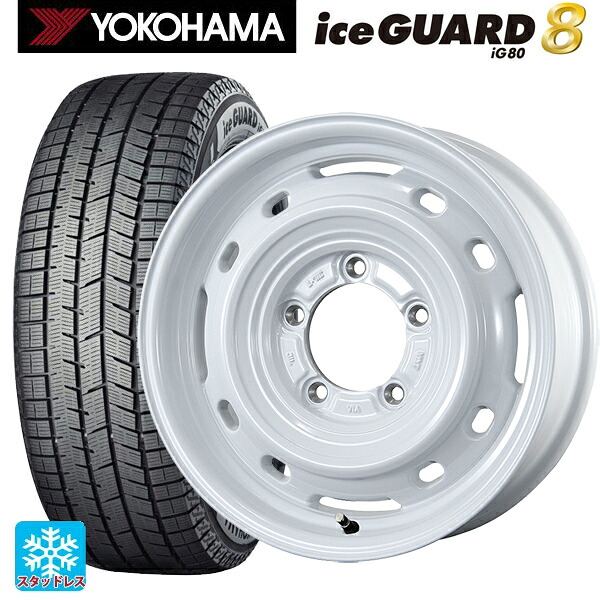 2025年製 215/65R16 98Q ヨコハマ アイスガード8(IG80) トピー ランドフット XFG WH 16-6J 国産車用 スタッドレスタイヤホイール4本セット