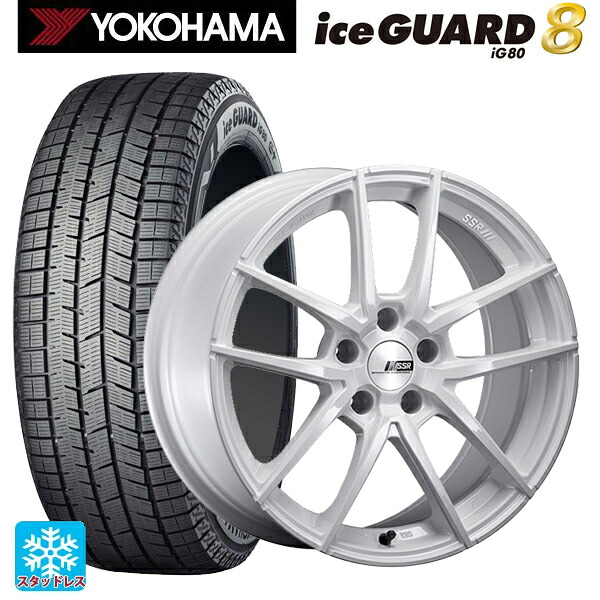 225/50R18 95Q ヨコハマ アイスガード8(IG80) タナベ ライナー タイプ10 モノブロック ホワイト 18-8.5J 国産車用 スタッドレスタイヤホイール4本セット｜タイヤホイール専門店コニシタイヤ