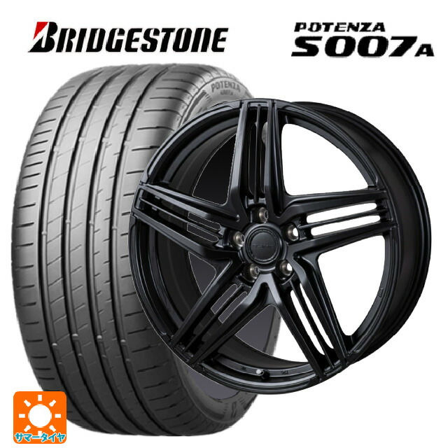 245/45R19 102Y XL ブリヂストン ポテンザ S007A 正規品 ジャパン三陽 グラミック LX S サテンブラック 19-8J 国産車用 サマータイヤホイール4本セットサマータイヤ・ホイールセット