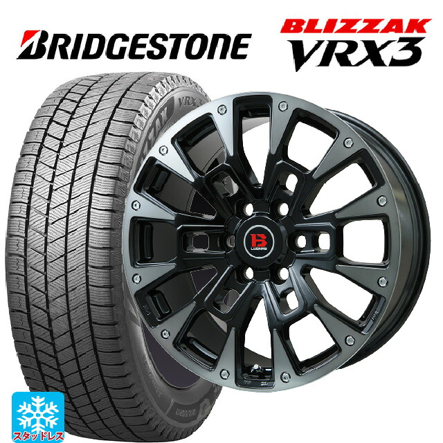 レクサス LX(300系)用 2024年製 265/55R20 109Q ブリヂストン ブリザック VRX3 正規品 # ビックウェイ ビーラグナス ビーアールディー ブラックポリッシュ/ブラッククリア 新品スタッドレスタイヤホイール 4本セット