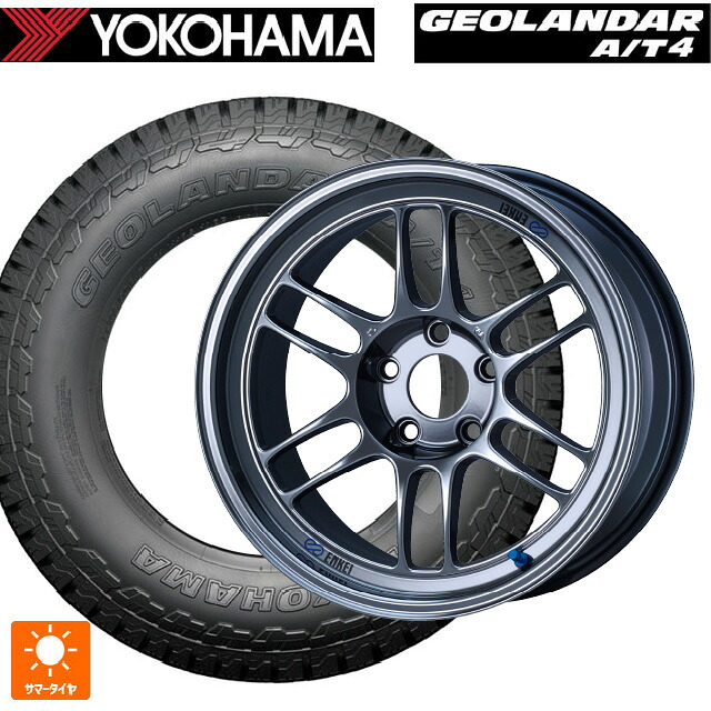 215/60R17 96H ヨコハマ ジオランダー AT4 G018 ブラックレター 正規品 エンケイ レーシング RPF1 # SBC 17-7.5J 国産車用 サマータイヤホイール4本セット|タイヤホイール専門店コニシタイヤ