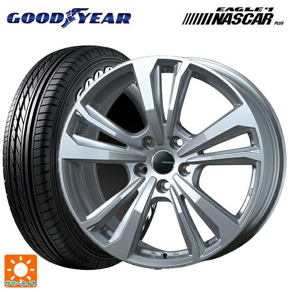 シトロエン DS3 クロスバック(D34HN05)用 215/65R16 109/107R グッドイヤー イーグル ナンバー1 ナスカープラス ホワイトレター ティーエーエス スマートライン 365 シルバー 新品サマータイヤホイール 4本セット