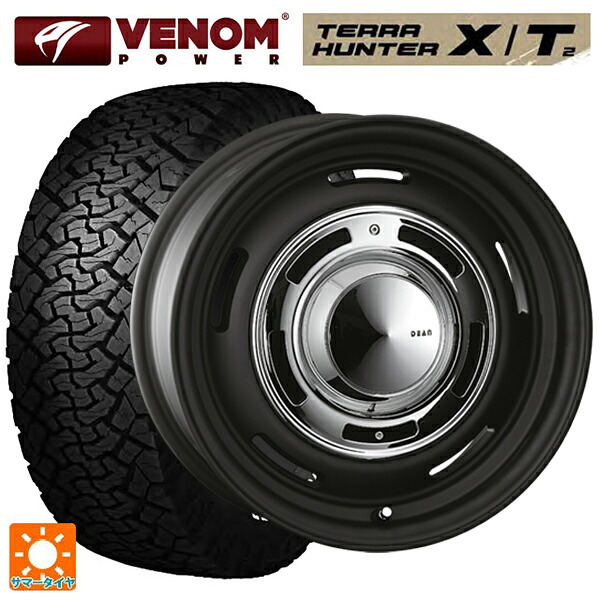 トヨタ ランドクルーザー300(300系)用 265/65R18 116T XL ヴェノムパワー テラハンター XT2 ホワイトレター クリムソン ディーン クロスカントリー マットブラック 新品サマータイヤホイール 4本セット|タイヤホイール専門店コニシタイヤ