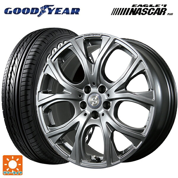 シトロエン DS3 クロスバック(D34HN05)用 215/60R17 109/107R グッドイヤー イーグル ナンバー1 ナスカープラス ホワイトレター トピー チームスパルコ ヴェネージュ H/MG 新品サマータイヤホイール 4本セット 114,130円