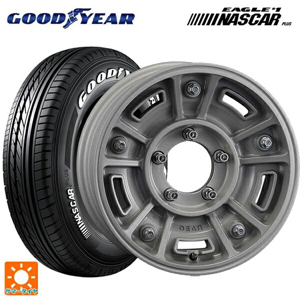 215/65R16 109/107R グッドイヤー イーグル ナンバー1 ナスカープラス ホワイトレター クリムソン ディーン BJ メキシカン ショットクリア 16-6J 国産車用 サマータイヤホイール4本セット