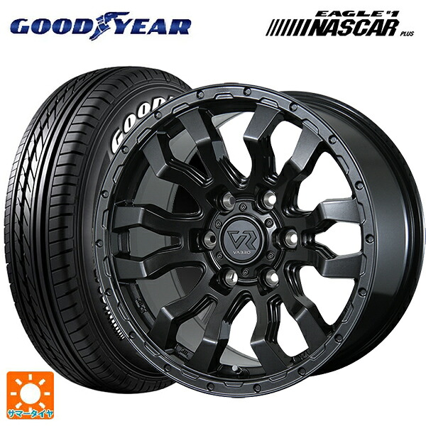 トヨタ ハイエース(200系)用 195/80R15 107/105N グッドイヤー イーグル ナンバー1 ナスカープラス ホワイトレター トピー ヴァブロ RR-01 # GM 新品サマータイヤホイール 4本セット