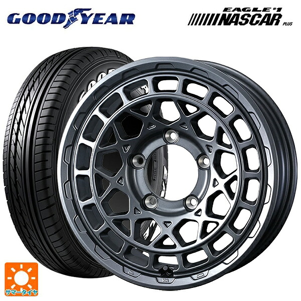 215/65R16 109/107R グッドイヤー イーグル ナンバー1 ナスカープラス ホワイトレター ウェッズ マッドヴァンス X タイプM マットガンメタ 16-6J 国産車用 サマータイヤホイール4本セット｜タイヤホイール専門店コニシタイヤ