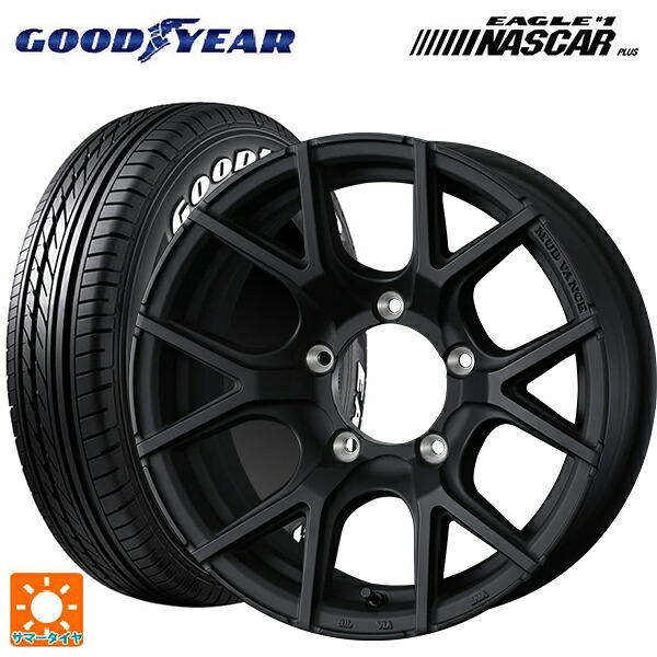 215/65R16 109/107R グッドイヤー イーグル ナンバー1 ナスカープラス ホワイトレター ウェッズ マッドヴァンス SD FMBK 16-5.5J 国産車用 サマータイヤホイール4本セット
