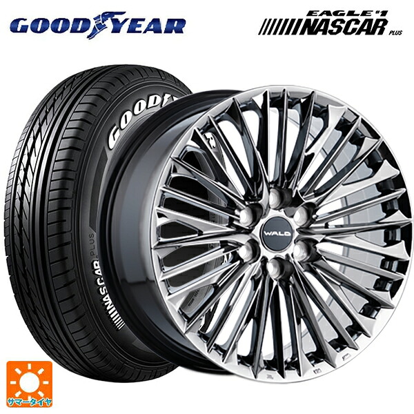 215/60R17 109/107R グッドイヤー イーグル ナンバー1 ナスカープラス ホワイトレター ヴァルド ジェニュインライン F001 SBC 17-6.5J 国産車用 サマータイヤホイール4本セット