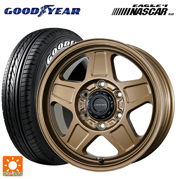 215/65R16 109/107R グッドイヤー イーグル ナンバー1 ナスカープラス ホワイトレター トピー ランドフット GWD # M/G 16-6.5J 国産車用 サマータイヤホイール4本セット