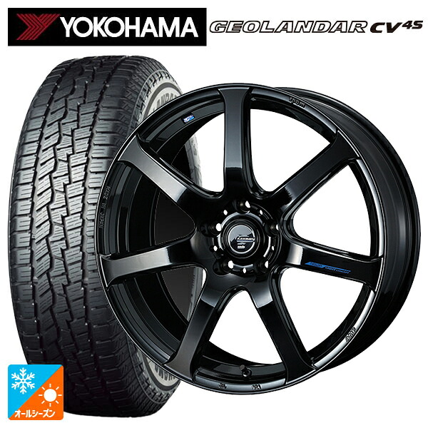 スバル レガシィアウトバック(BS系)用 225/55R18 98V ヨコハマ ジオランダー CV 4S G061 正規品 ウェッズ レオニス ナヴィア07 PBK 新品オールシーズンタイヤホイール 4本セット 129,660円
