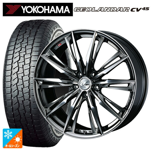 トヨタ bZ4X(11/15系)用 235/60R18 107V XL ヨコハマ ジオランダー CV 4S G061 正規品 ウェッズ レオニス GX BMCMC 新品オールシーズンタイヤホイール 4本セット