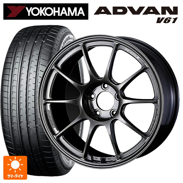 マツダ CX-80(KL5/KL3系)用 235/60R18 103V ヨコハマ アドバン V61 正規品 ウェッズ ウェッズスポーツ TC105X フォージド EJ-TITAN 新品サマータイヤホイール 4本セット
