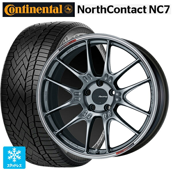 235/55R19 105T XL コンチネンタル ノースコンタクトNC7 正規品 # エンケイ レーシング GTC02 ハイパーシルバー 19-8J 国産車用 スタッドレスタイヤホイール4本セット｜タイヤホイール専門店コニシタイヤ